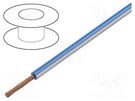 Wire; FLRY-A; 1x0.35mm2; stranded; Cu; PVC; blue-white; 60V; Class: 5 BQ CABLE