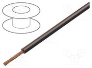 Wire; FLRY-B; 1x0.5mm2; stranded; Cu; PVC; brown-black; 60V; 100m BQ CABLE