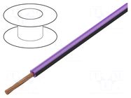 Wire; FLRY-B; 1x0.5mm2; stranded; Cu; PVC; violet-black; 60V; 100m BQ CABLE