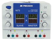 Power supply: laboratory; adjustable,multi-channel; 32VDC; 3A B&K PRECISION