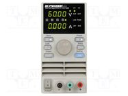 Power supply: laboratory; single-channel,multi- range; 0÷60VDC B&K PRECISION