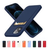 Card Case Silicone Wallet Case with Card Slot Documents for Samsung Galaxy S21 Ultra 5G Navy Blue, Hurtel