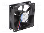 Fan: DC; axial; 24VDC; 80x80x25mm; 33m3/h; 17dBA; ball; 1500rpm EBM-PAPST