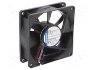Fan: DC; axial; 24VDC; 80x80x25.4mm; 33m3/h; 17dBA; ball; 1500rpm EBM-PAPST