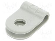 Fixing clamp; Cable P-clips; ØBundle : 3.2mm; W: 10mm; polyamide OBO BETTERMANN