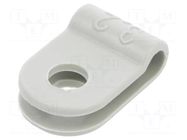 Fixing clamp; Cable P-clips; ØBundle : 3.2mm; W: 10mm; polyamide OBO BETTERMANN