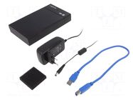 Hard discs housing: 3,5"; USB 3.0; plastic; black LOGILINK