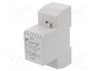 Transformer: mains; 10VA; 230VAC; 12V; Leads: terminal block; IP30 BREVE TUFVASSONS