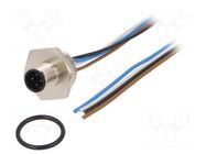 Connector: M12; socket; PIN: 4; male; cables; Thread: M20x1,5; 0.5m LUMBERG AUTOMATION