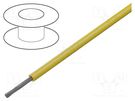 Wire; EcoGen®,EcoWire Metric; stranded; Cu; 0.5mm2; MPPE; yellow ALPHA WIRE