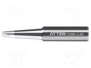 Tip; chisel; 2.4mm; for  soldering iron ATTEN