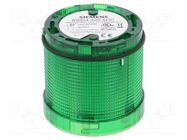 Module: light signaller; green; LED; 24VDC; 24VAC; IP65; Ø70x65.5mm SIEMENS