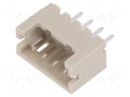 Connector: wire-board; socket; male; DF13; 1.25mm; PIN: 4; THT HIROSE