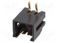 Connector: wire-wire/PCB; socket; male; PIN: 2; DF3; Pitch: 2mm; THT HIROSE