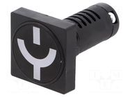 Switch position indicator; 22mm; PK22; -25÷70°C; IP54; 24VAC; 22mm SPAMEL