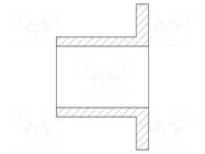 Insulating sleeve; Øint: 10mm; UL94V-2; polyamide 66; H: 23.7mm DREMEC