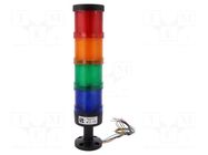 Signalling column; red/orange/green/blue; LED; 24VDC; IP65; LT70 SPAMEL