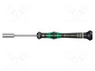 Screwdriver: precision; 6-angles socket; HEX 6mm WERA