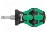 Screwdriver; slot; 6,5x1,2mm; STUBBY; Blade length: 24.5mm WERA