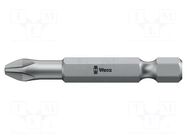 Screwdriver bit; Phillips; PH1; Overall len: 50mm; TORSION WERA