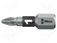 Screwdriver bit; Pozidriv®; PZ1; Overall len: 25mm; BiTorsion WERA