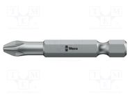 Screwdriver bit; Pozidriv®; PZ1; Overall len: 50mm; TORSION WERA