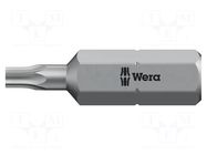 Screwdriver bit; Torx® with protection; T8H; Overall len: 25mm WERA