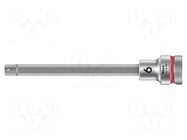 Socket; Hex Plus key,socket spanner; HEX 6mm; 3/8"; Zyklop WERA
