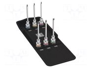 Wrench-set; socket spanner; Bit: Torx®; Chrom-vanadium steel WERA