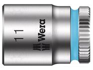 Socket; 6-angles,socket spanner; HEX 11mm; 1/4"; Zyklop WERA