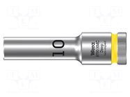 Socket; 6-angles,socket spanner; HEX 10mm; 1/2"; 8790 HMC Deep WERA