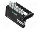 Kit: screwdriver bits; Phillips,Pozidriv®,slot; 25mm; bag; 7pcs. WERA