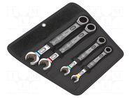 Wrench-set; combination spanner; Chrom-molybdenum steel; 4pcs. WERA