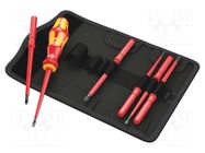 Kit: screwdrivers; 6pcs; insulated; 1kVAC; hex key,Phillips,slot WERA