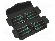 Kit: screwdrivers; precision; hex key,Phillips,slot,Torx®; case 