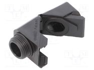 Connector; angular; PG11; PG11; IP68; polyamide; black; Snap Elbow 