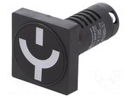 Switch position indicator; 22mm; PK22; -25÷70°C; IP54; 230VAC SPAMEL