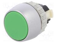 Switch: push-button; 22mm; Stabl.pos: 1; green; IP65; flat; ST22 