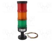 Signaller: signalling column; LED; red/orange/green; 24VDC; IP65 