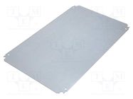 Mounting plate; galvanised steel; 1.8mm 