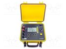 Milli-ohm meter; LCD; R range: 400uΩ÷400Ω; ±(0.25%+2digit) CHAUVIN ARNOUX