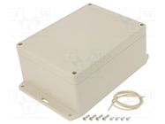 Enclosure: multipurpose; X: 125mm; Y: 165mm; Z: 75mm; Ritec; ABS; IP65 HAMMOND