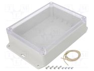 Enclosure: multipurpose; X: 146mm; Y: 186mm; Z: 55mm; Ritec; IP65 HAMMOND