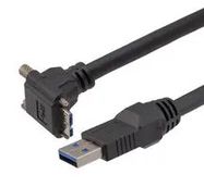 USB CABLE, 3.0 A PLUG-R/A MICRO B PLUG