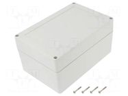 Enclosure: multipurpose; X: 120mm; Y: 180mm; Z: 90mm; ZP; light grey KRADEX