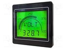 Meter: network parameters; on panel; colour,LCD,positive; IP65 TRUMETER