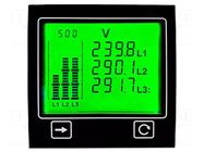 Meter: power; digital,mounting,programmable; on panel; 4-digit TRUMETER