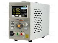 Power supply: programmable laboratory; Ch: 1; 0÷60VDC; 0÷3A; 180W OWON