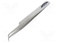 Tweezers; 120mm; universal; Blades: curved; Blade tip shape: sharp ENGINEER