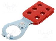 Lock off hasp; possibility to put 6 padlocks; L: 117.3mm; steel PANDUIT